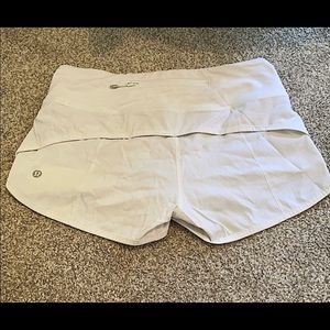 White speed up shorts 2